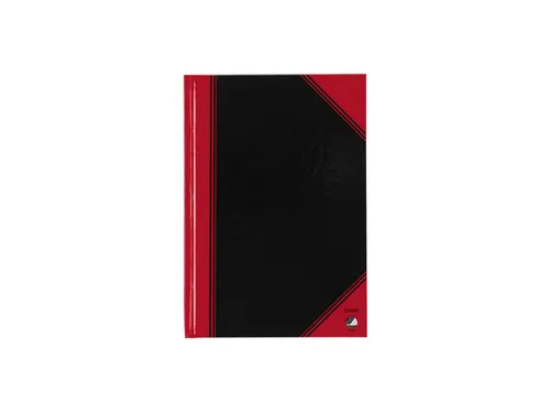 Notitieboek Bantex zwart/rood A5 lijn 70gr 96vel