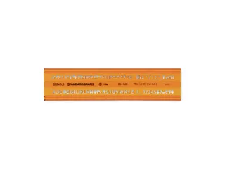 Lettersjabloon Standardgraph H-profiel vetgedrukt, recht 3,5mm - 1