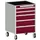 ladekast verrijdbaar 980x650x650mm 5laden romp RAL7035 front RAL3004
