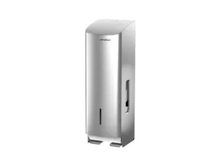 toiletpapierdispenser,HxBxD 377x117x130mm,v. 3rol(len),behuizing RVS - 1