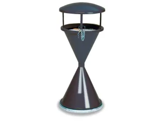 Zandasbak Grafiet 960x440mm Overkapping Ketting En Hangslot - 1