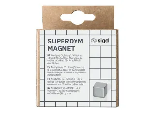 Magneten Be!board 8 stuks vierkant 10x10x10mm Zilver - 4
