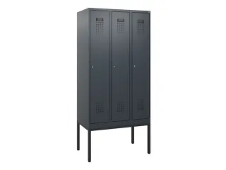 schoollocker,HxBxD 1950x900x500mm,3vak,vak B 300mm,cil.-slot - 2