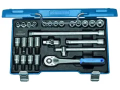 30 IMU-10 Dopsleutelset 3/8 inch 26-delig zeskant IN-IS-PH