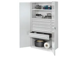 Materiaalkast Dubbelwandige Deur 1950x1000x600mm 2legborden 5laden