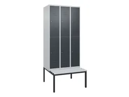 Dubbeldekse dekenkist,HxBxD 2120x900x815mm,3x2vak.,vak B 300mm