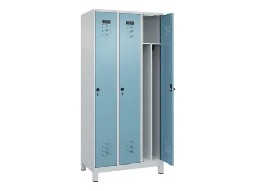 locker voor scheiding van kleding,HxBxD 1950x900x500mm,3vak