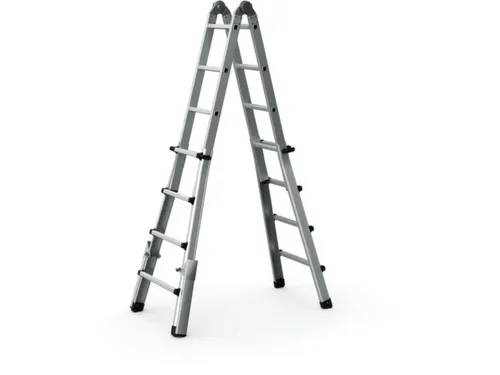 multifunctionele telescoopladder,4x4,sporten,balk L 4,17m,natuur