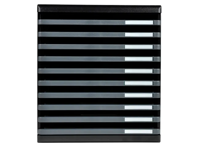 Ladenblok MODULO A4 10 open lades ECOBlack Zwart