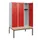 locker met bank,HxBxD 1950x1200x815mm,3vak,vak B 400mm,draaigrendel