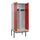 PBM-locker met bank,HxBxD 2120x800x815mm,2vak,vak B 400mm,draaigrendel