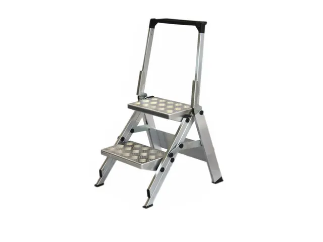 Vouwtrap Aluminium Platformhoogte 0.47m Geribbelde Plaat