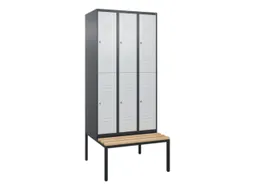 Dubbeldekse dekenkist,HxBxD 2120x900x815mm,3x2vak.,vak B 300mm