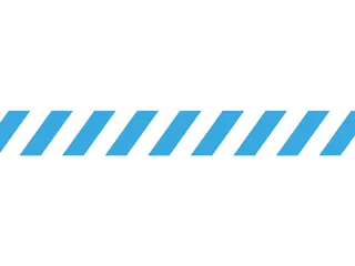 Vloersticker Zonder Tekst 90X1000Mm Wit/Blauw - 1