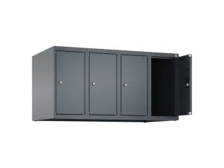 opzetkast,v. locker,4vak.,vak B 250mm,HxBxD 500x1000x500mm,vleugeldeur - 2