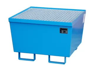 Opvangbak 1x 200l Opvangvol. 215l Blauw 545x 800x 800mm Rooster - 1