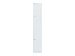 Dubbeldekse garderobekast,HxBxD 1802x305x457mm,1x2vak.,cil.-slot