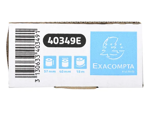 Telrol Exacompta 57mmx18m kern Ø12mm thermisch