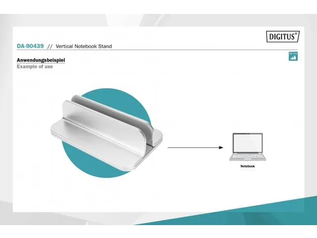 Verticale notebookstandaard aluminium zilver