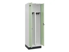 PBM-locker,HxBxD 1950x600x500mm,2vak,vak B 300mm,draaigrendel