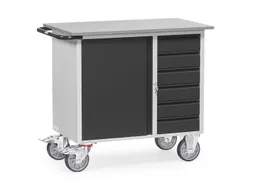 Werkplaatswagens Van Staalplaat 2450 Ral7035 Front Ral7016 6 Laden