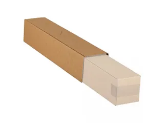 Vierkante koker IEZZY 750x126x126mm bruin deksel - 2