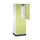 Dubbeldekse garderobekast,HxBxD 1950x620x500mm,2x2vak.,vak B 260mm