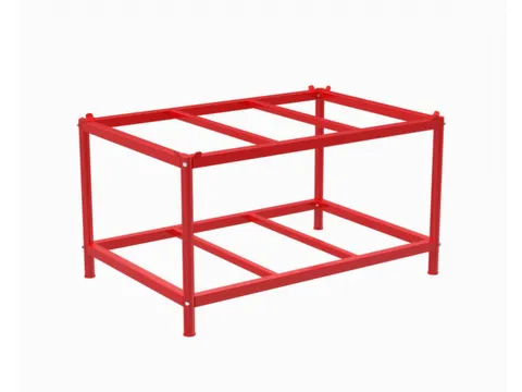 Support de palettes 657x1216x816mm acier rouge