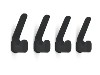 Kapstokhaken DURASTORE aluminium zwart set van 4 - 3
