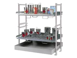 Complete Aanbieding Stapelframes 2x Rooster Opvangbak Verzinkt