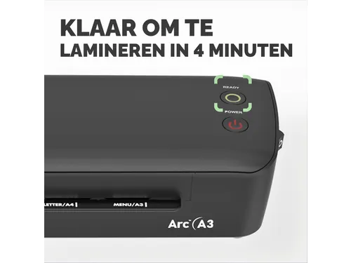 Lamineermachine Fellowes Arc A3 zwart