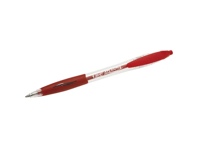 Balpen Bic Atlantis classic grip clic medium rood