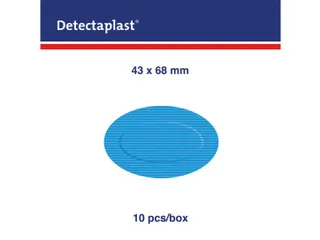 Detectaplast 9301 hydrogelpleister waterafstotend blauw 43x68mm 10 st. - 4
