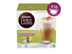 Koffiecups Dolce Gusto cappuccino light 16 stuks voor 8 kopjes