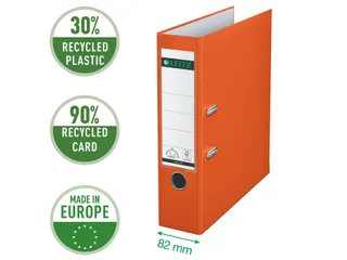 Ordner Leitz 1010 A4 80mm Pp Oranje - 2