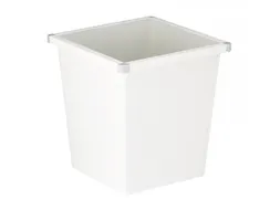 Vierkant Tapse Papierbak 27 Liter Wit