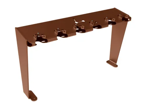 Steprek voor 6 steppen L 1006mm eenzijdig roesteffect