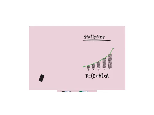 Whiteboard Rocada Skincolour 100x150cm roze gelakt