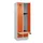 locker met bank,HxBxD 1950x600x815mm,2vak,vak B 300mm,cilinderslot