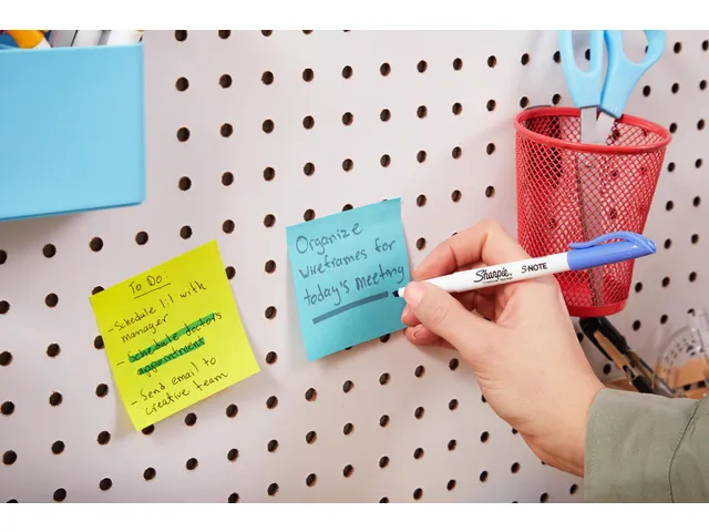 Markeerstift Sharpie S-note Beitel blister à 12 kleuren Assorti