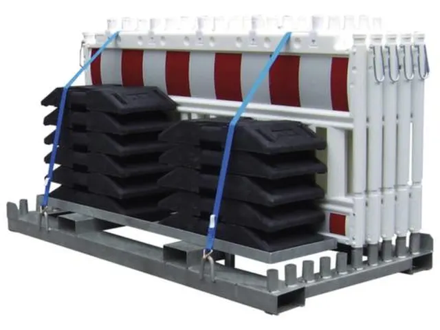 kit de barrières 10 éléments de barrière 11embases HxL 1250x2250mm