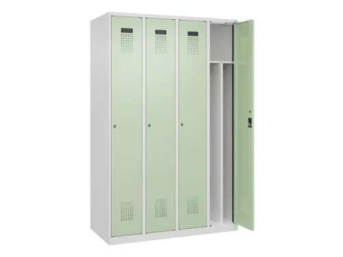 locker voor scheiding van kleding,HxBxD 1850x1200x500mm,4vak