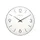 Wandklok NeXtime 35cm bol glas wit 'Basic Dome' streep/cijferaanduidin