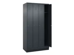 locker,HxBxD 1950x1000x500mm,4vak,vak B 250mm,cil.-slot,sokkel