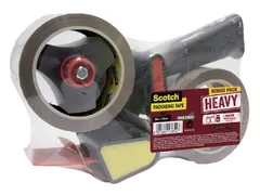 Handdozensluiter Scotch met 2rol Heavy 50mmx66m bruin