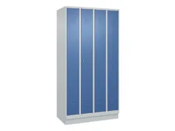 locker,HxBxD 1950x1000x500mm,4vak,vak B 250mm,cil.-slot,sokkel