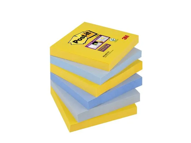 Post-it Super Sticky Notes New York kleuren, 76 x 76 mm