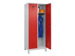 locker,HxBxD 1950x800x500mm,2vak,vak B 400mm,cil.-slot,voeten