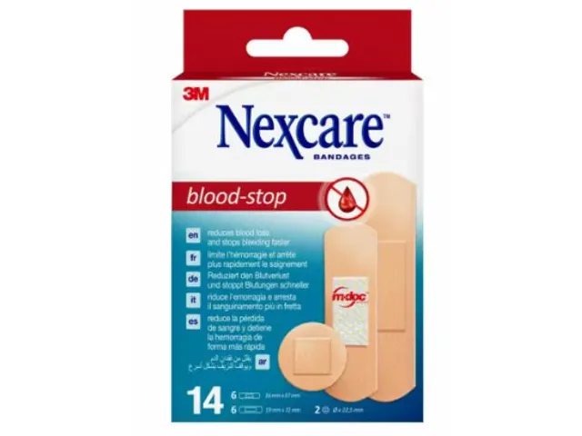 3M Bloedstelpende Pleister 14 Stuks Assorti