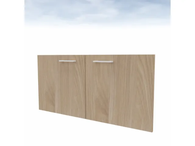dubbele vleugeldeur,v. scheidingswand,1ordnerhoogte,HxB 860x450mm,hout